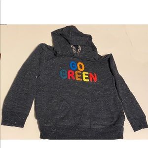 Kid Cat&Jack Hooded Sweatshirt - pockets Go Green